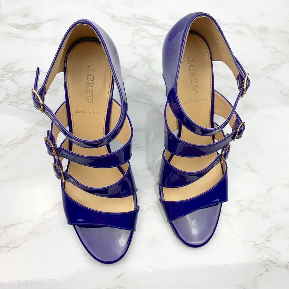 J. Crew Patent Leather Wedges Size 9
